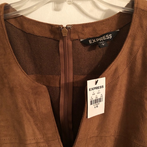 Express Faux Suede Dress New with Tags! - Picture 7 of 7